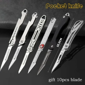 Multiples Couteaux pliant avec Lame chirurgicale echangeable