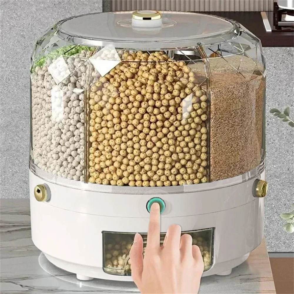 Boîte de Rangement Rotatif 360° – 6 Compartiments Étanches – Image 2