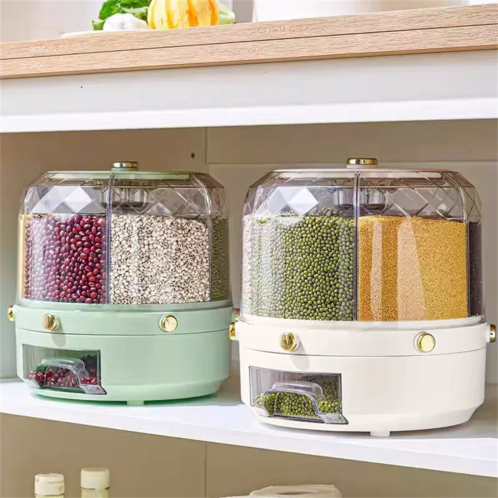 Boîte de Rangement Rotatif 360° – 6 Compartiments Étanches – Image 4