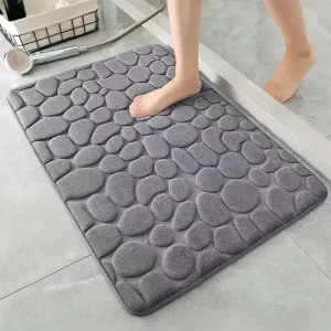 Tapis de bain antidérapant 3D – Ultra absorbant, doux et lavable