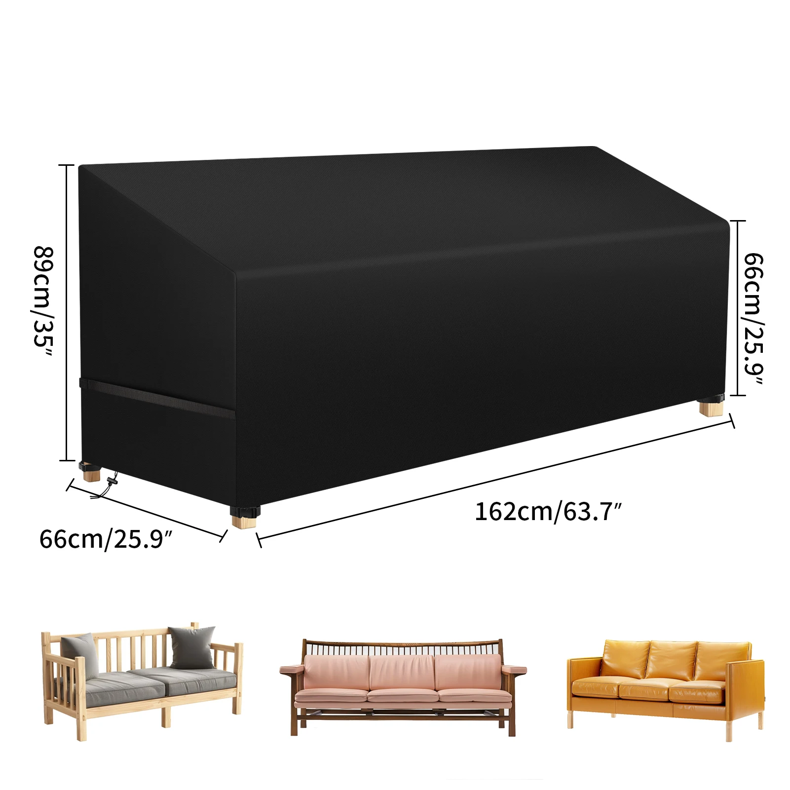 Housse de Chaise de Jardin Imperméable – Protection Universelle Anti-UV pour Fauteuil de Patio Extérieur – Image 9