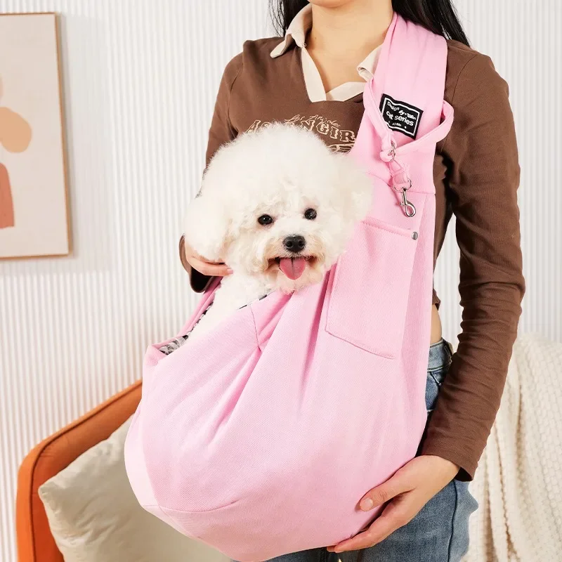 Sac à bandoulière confortable pour chien, sac à bandoulière pour animaux de compagnie, voyage en plein air, Portable, chat, chiot, sac de transport, fournitures de transport pour animaux de compagnie – Image 5