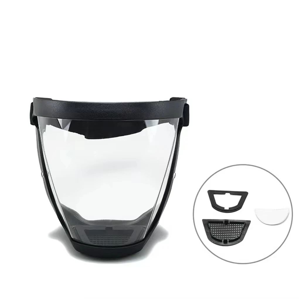 Masque de protection transparent intégral avec boucle réglable – Bouclier facial réutilisable et résistant à la chaleur pour la sécurité au travail, en dehors – Image 5