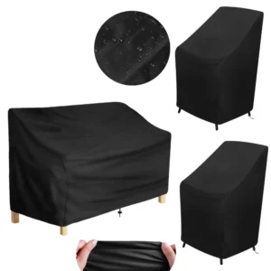 Housse de Chaise de Jardin Imperméable – Protection Universelle Anti-UV pour Fauteuil de Patio Extérieur