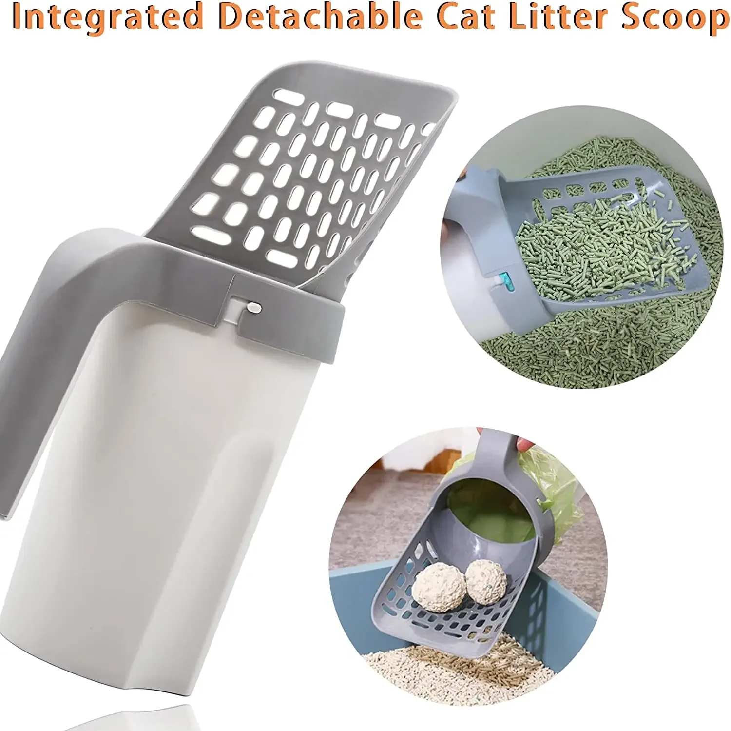 Pelle à Litière pour Chat avec Sac de Recharge, Filtre pour Animaux de Compagnie, Nettoyage des Déchets, Fournitures PUNICEF, Boîte à Litière pour Livres – Image 2