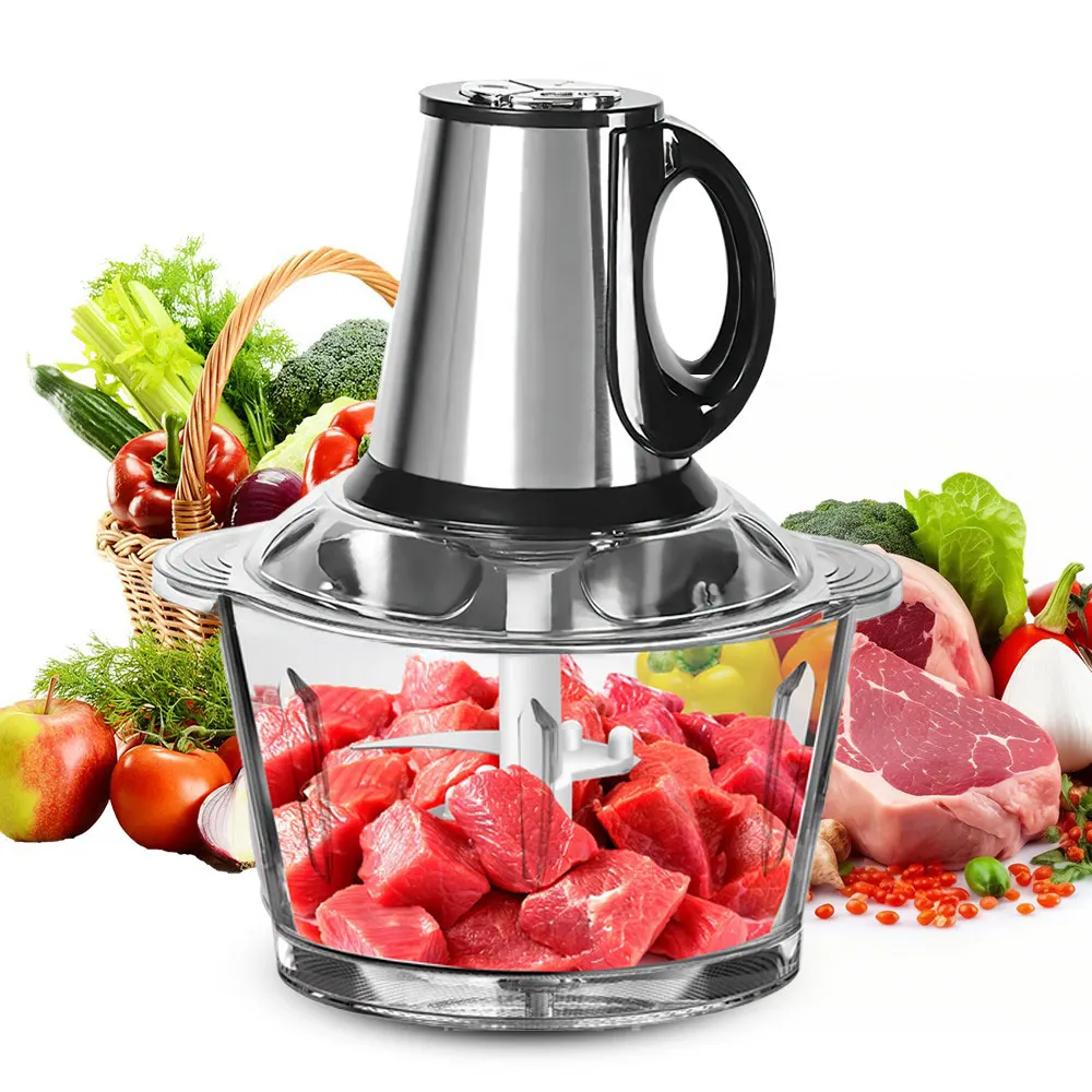 Hachoir Électrique 5L - Broyeur Multifonction Inox