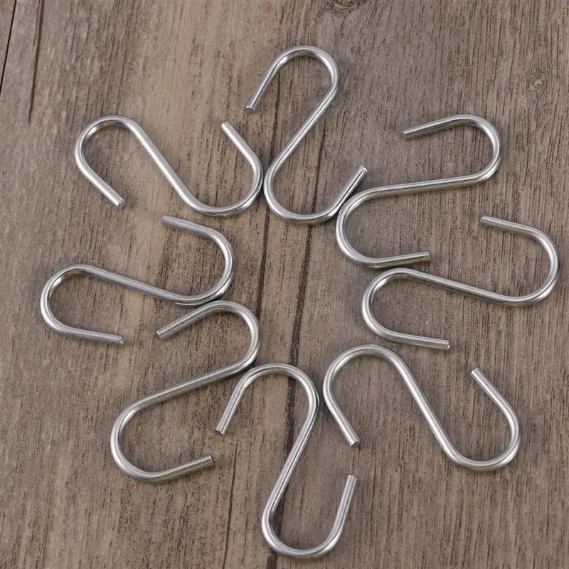 Crochets S Inox 10 Pièces - Organisation Maison
