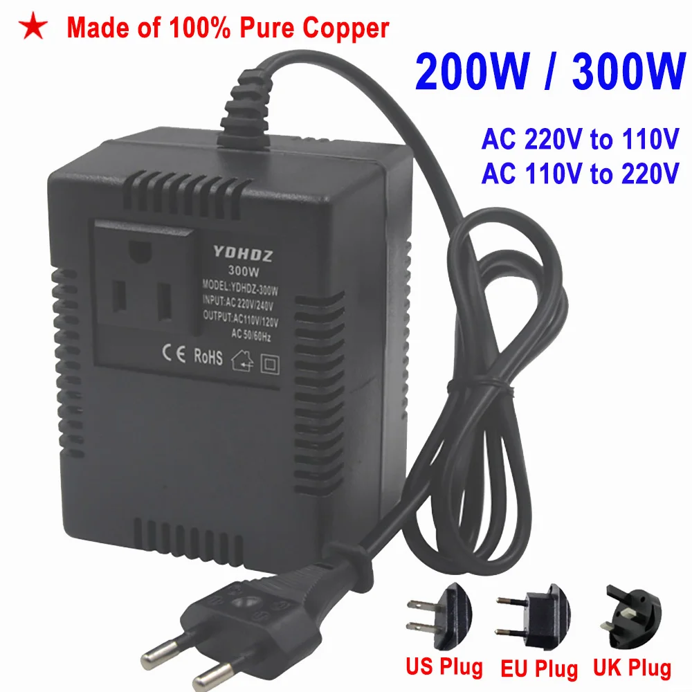 Transformateur 220V vers 110V - Convertisseur de Tension EU/US
