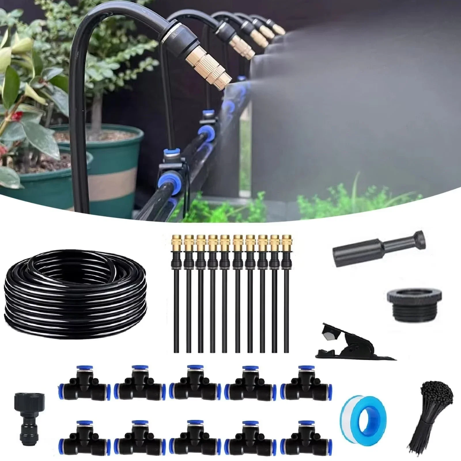 Kit d'Irrigation Automatique 360° pour Jardin DIY