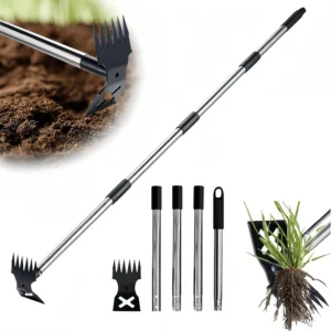 Houe Double Tête Acier - Désherbage Facile Jardin