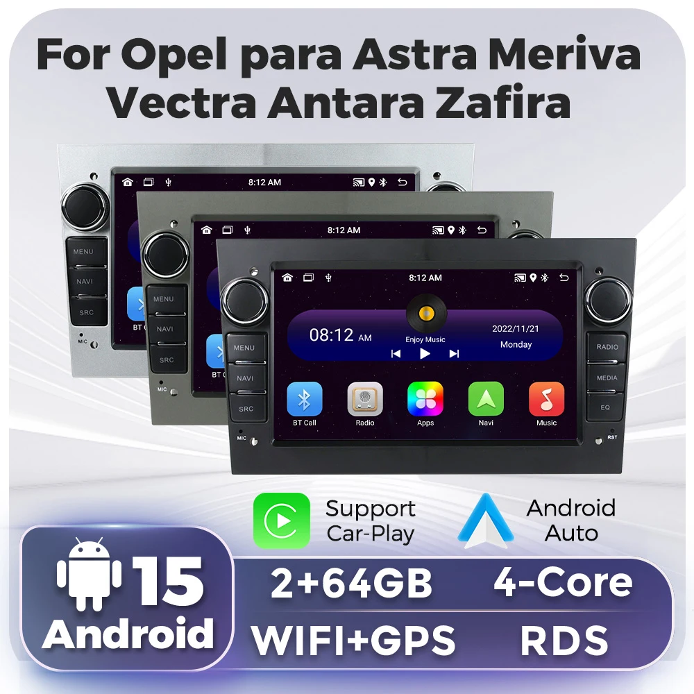 Autoradio Opel CarPlay Android Auto Bluetooth