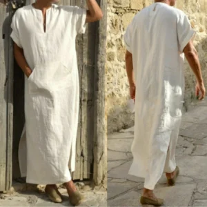 Kaftan Homme Décontracté - Thobe 5XL Grandes Tailles
