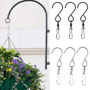Crochets pivotants 360° pour carillons et suspensions