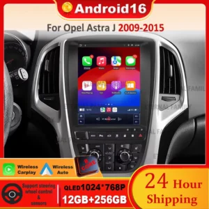 Autoradio Android Tesla pour Opel Astra J GPS 4G