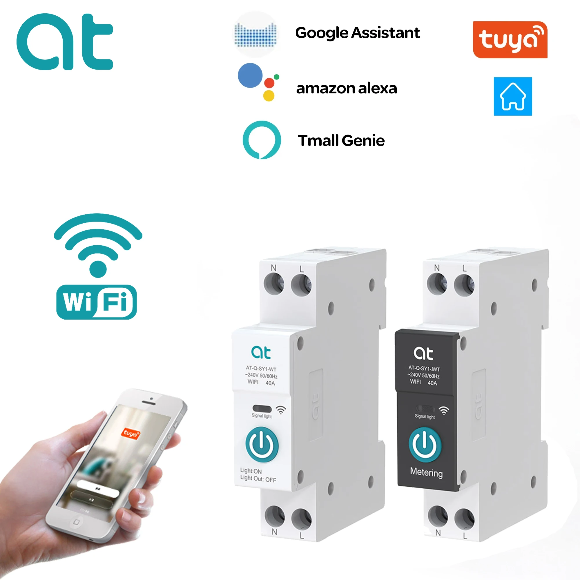 Disjoncteur WiFi 63A Smart Home - Contrôle à Distance
