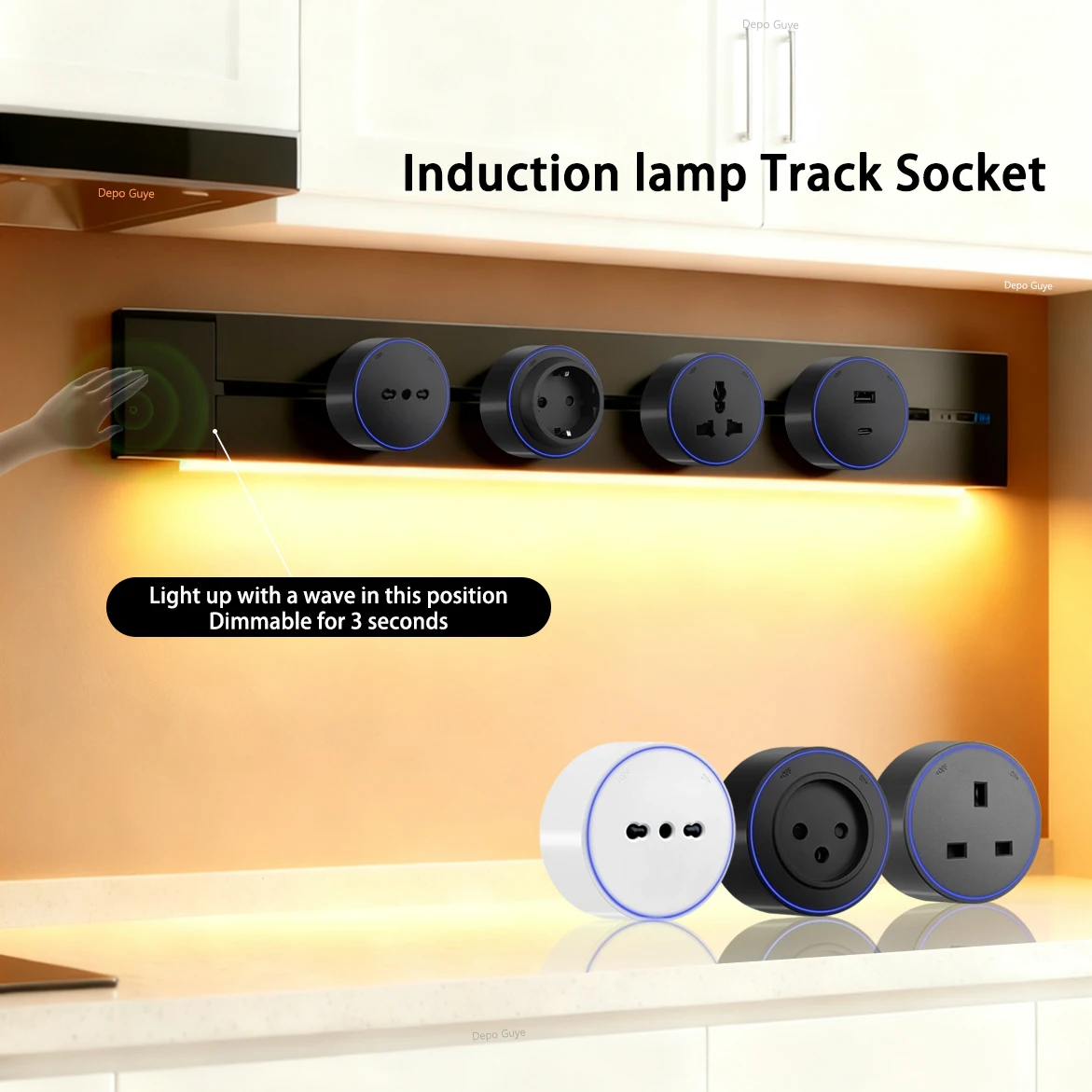 Prise USB-C avec Lampe d'Ambiance - Cuisine & Bureau