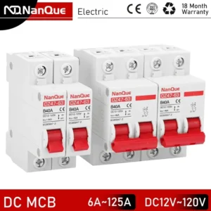 Disjoncteur Batterie DC 12V-110V | Protection Court-Circuit 2P