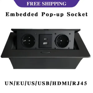 Prise Multifonction USB Pop-Up pour Bureau & Salle de Réunion