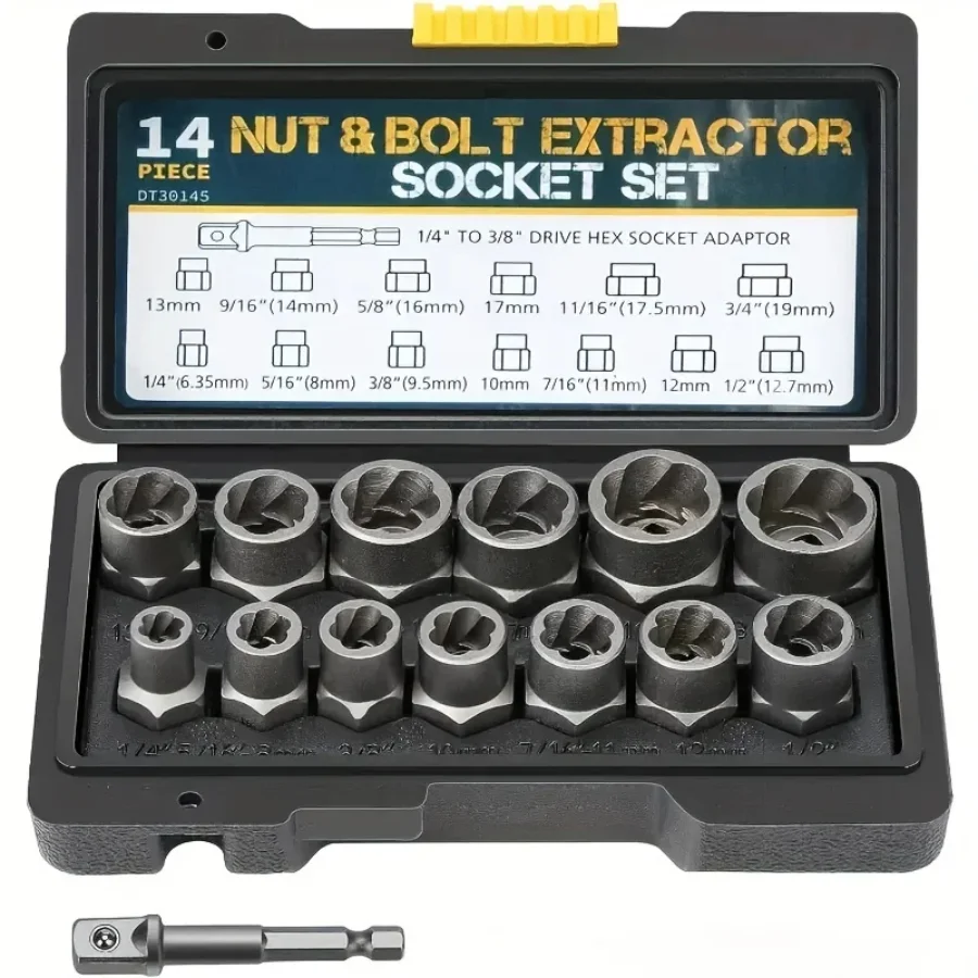 Extracteur de Boulons 14 Pièces - Boîte Rangement