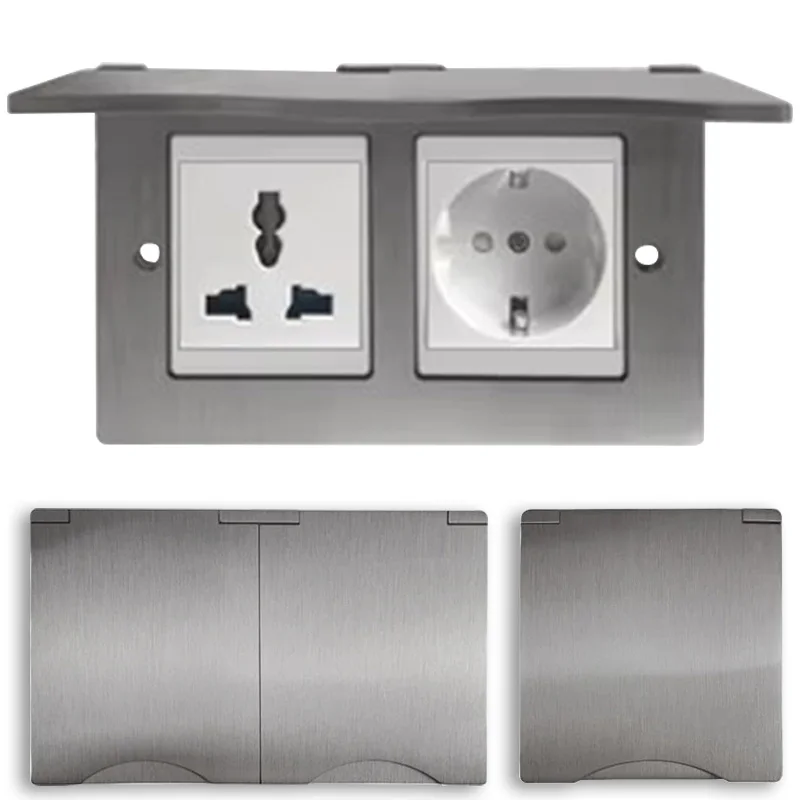 Support Mural Prise EU - Acier Inoxydable 13A