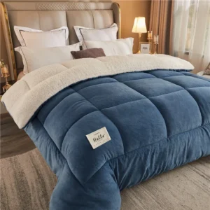 Couette Hiver Épaisse - Chaleur Douillette Agneau & Coton