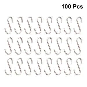 Crochets S Inox Multifonction - 100 Pièces