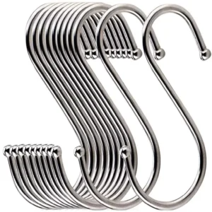 Crochets S Inox 10pcs - Rangement Cuisine & Chambre
