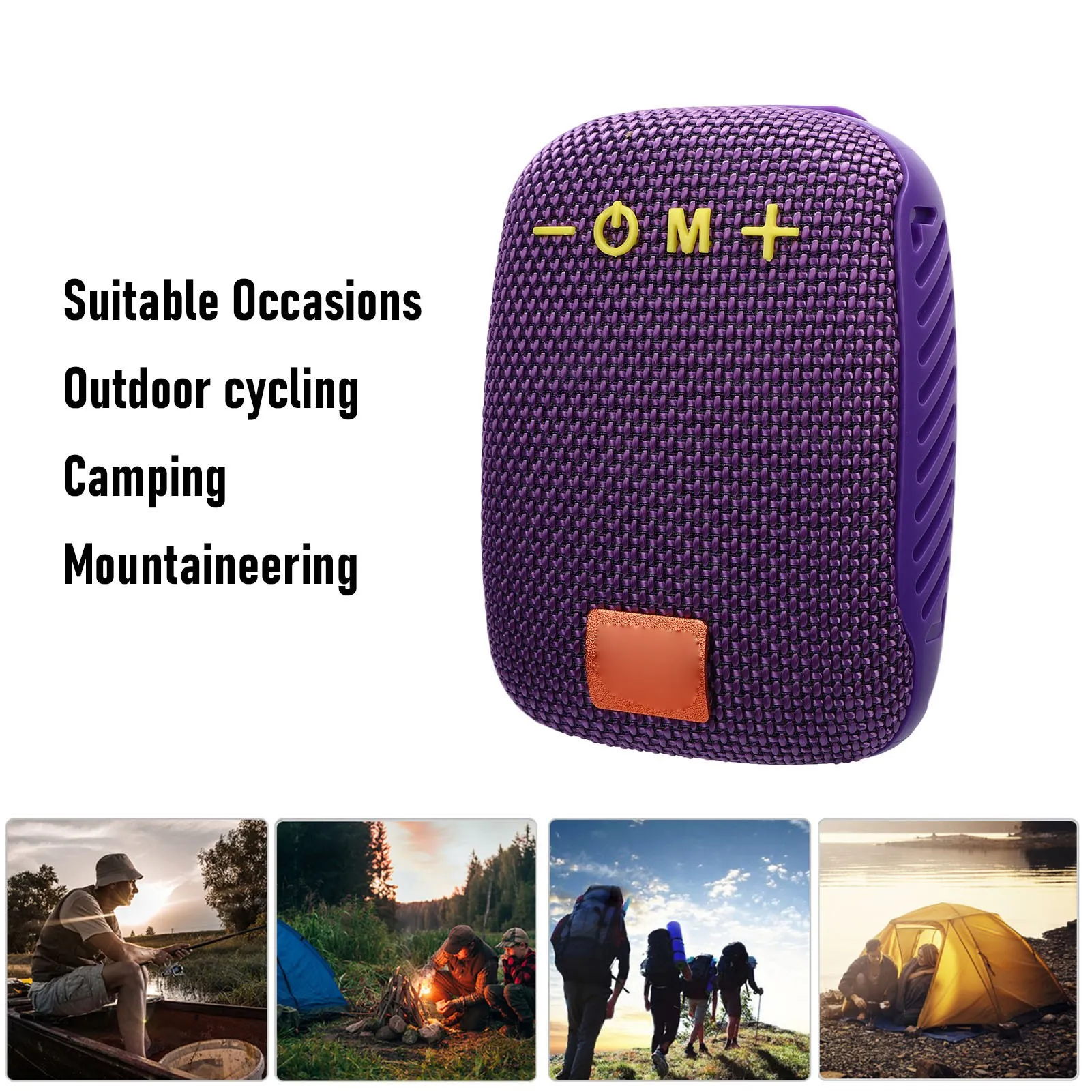 Enceinte Vélo Bluetooth Stéréo Étanche Radio FM