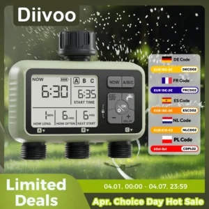 Minuteur d'Arrosage 3 Zones - Irrigation Automatique