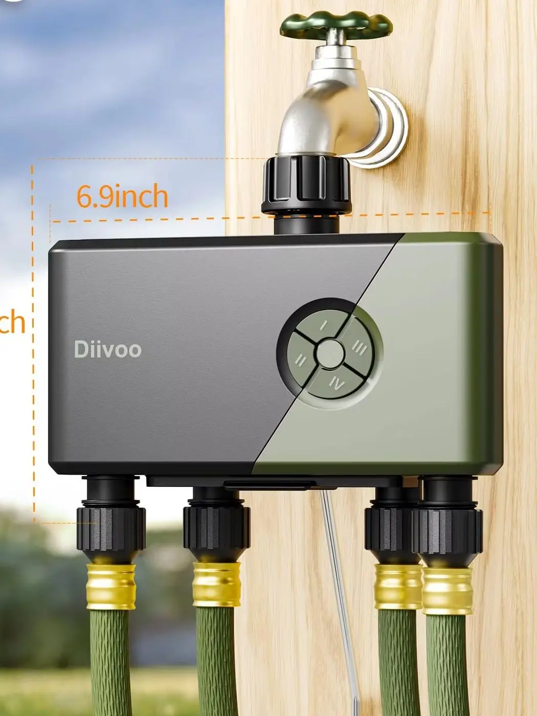 Minuterie WiFi 3 Zones pour Arrosage Automatique Jardin