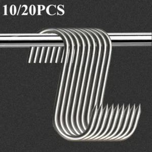 Crochets à viande inox - 20 pièces pour cuisson et séchage