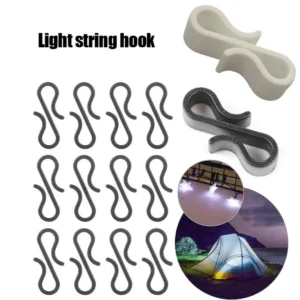 Crochets de Gouttière Lumineux - 50 Pièces Durable