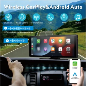Écran Voiture Android Auto & Carplay Sans Fil