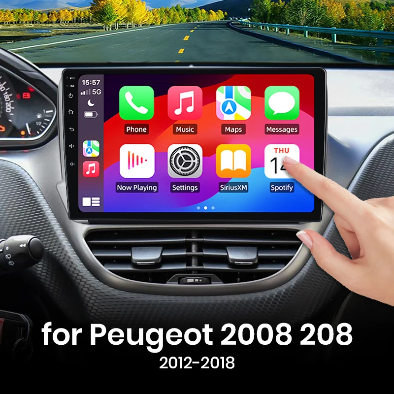 Autoradio Android Auto Apple CarPlay Sans Fil Peugeot