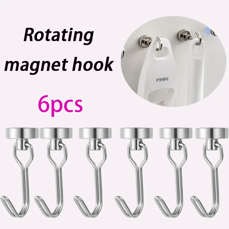 Crochets Magnétiques Forts 6p - Accroche Tout