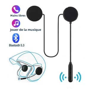 Casque de moto Bluetooth casque sans fil casque avec Microphone écouteur ENC suppression du bruit mains libres parlant conduite