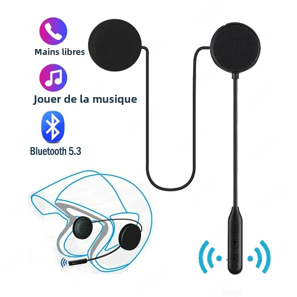 Casque de moto Bluetooth casque sans fil casque avec Microphone écouteur ENC suppression du bruit mains libres parlant conduite
