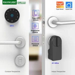RAYKUBE A1 Ultra - Serrure connectée sans percer