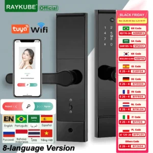 Serrure connectée WiFi RAYKUpunP10