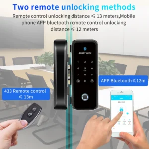 Serrure connectée RFID+empreinte+Bluetooth