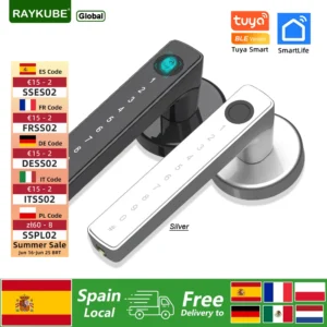 Serrure intelligente RAYKUBE M5 – Empreinte, code, app