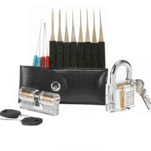 Kit crochetage serrure 15 outils + 2 clés