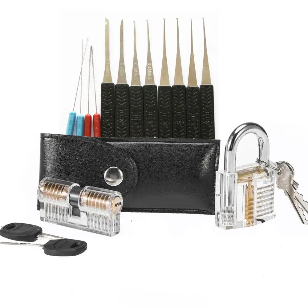 Kit crochetage serrure 15 outils + 2 clés