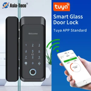 Serrure biométrique verre Tuya RFID