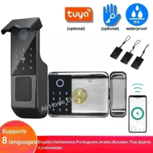 Serrure WiFi TUYA IP68 - Empreinte & Carte