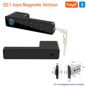 Serrure connectée Tuya Q51 – Silencieuse & Design