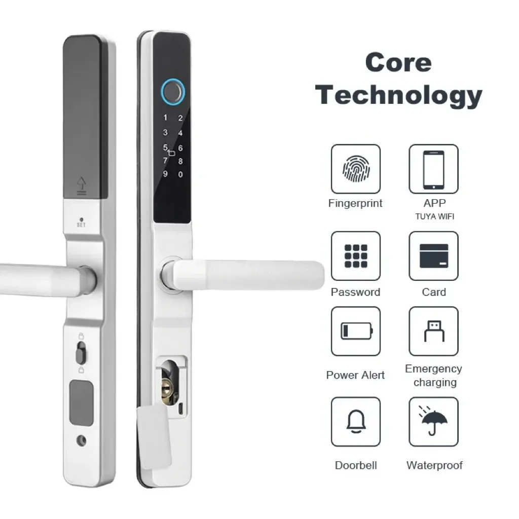 Serrure connectée IP66 PVC Euro 2885