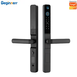 Serrure WiFi Tuya – Empreinte & Alu